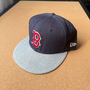 New Era Boston Red Sox Dark Blue, Light Grey and Red hat, new without tags, 7.5